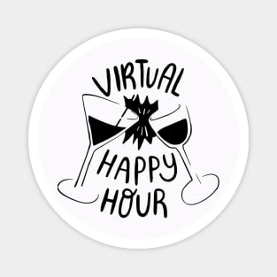 Quarantine Virtual Happy Hour Magnet